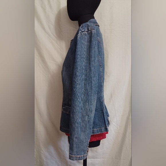 A St. John's Bay Blue Denim Women's Jacket - Picture 3 of 10